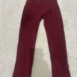 lululemon athletica Burgundy Leggings